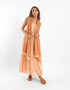 Sleeveless long tear dress